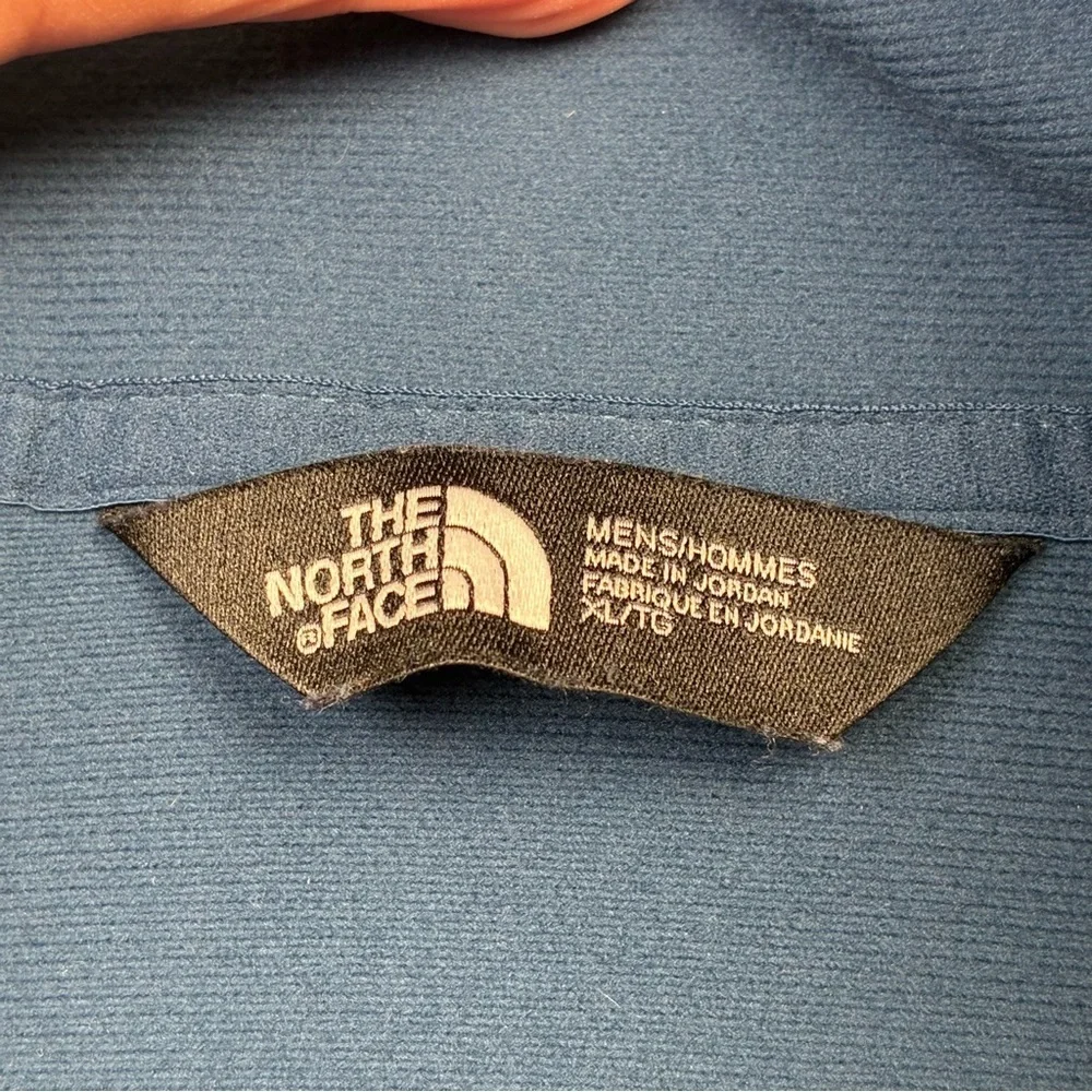 The North Face 1/4 Zip Pullover Long Sleeve “Tackle.io” Logo Teal Men’s XL